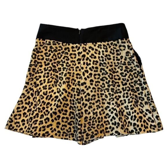 ZARA Cheetah Print Mini Skort Size S - Picture 2 of 6